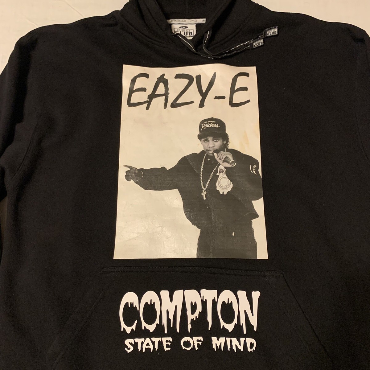Vintage EAZY E Compton State of Mind Hoodie Size 2XL Pro Vintage EAZY E Compton State of Mind Hoodie Size 2XL Pro