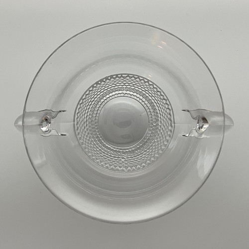 DUNCAN & MILLER GLASS Clear #301 Teardrop Flared Mayo Bowl & Ladle 1937 Perfect - Picture 3 of 11