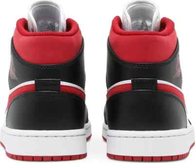 Size 8.5 - Air Jordan 1 Mid Black Gym Red for sale online | eBay