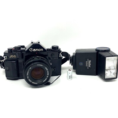 CANON A1 カメラ VINTAGE Canon A-1/A1 35mm Film Camera FD 50mm f/1.8 Lens