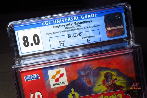 CGC 8.0 A+ - Castlevania: Bloodlines Sega Genesis 1998 ¡NUEVO! - ¡RARO! - Imagen 6 de 10