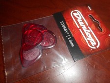 NEW Dunlop Stubby Guitar Picks 6 , 1.0mm, 474P