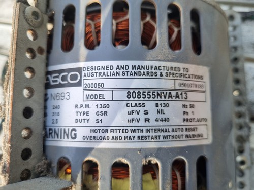 Fasco Room Fan Motor for Ducted Heater - Picture 3 of 7