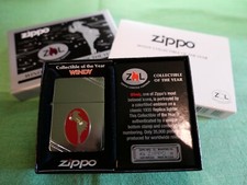 Zippo Emblem 1935 Brushed Chrome Windy Collectible of The Year