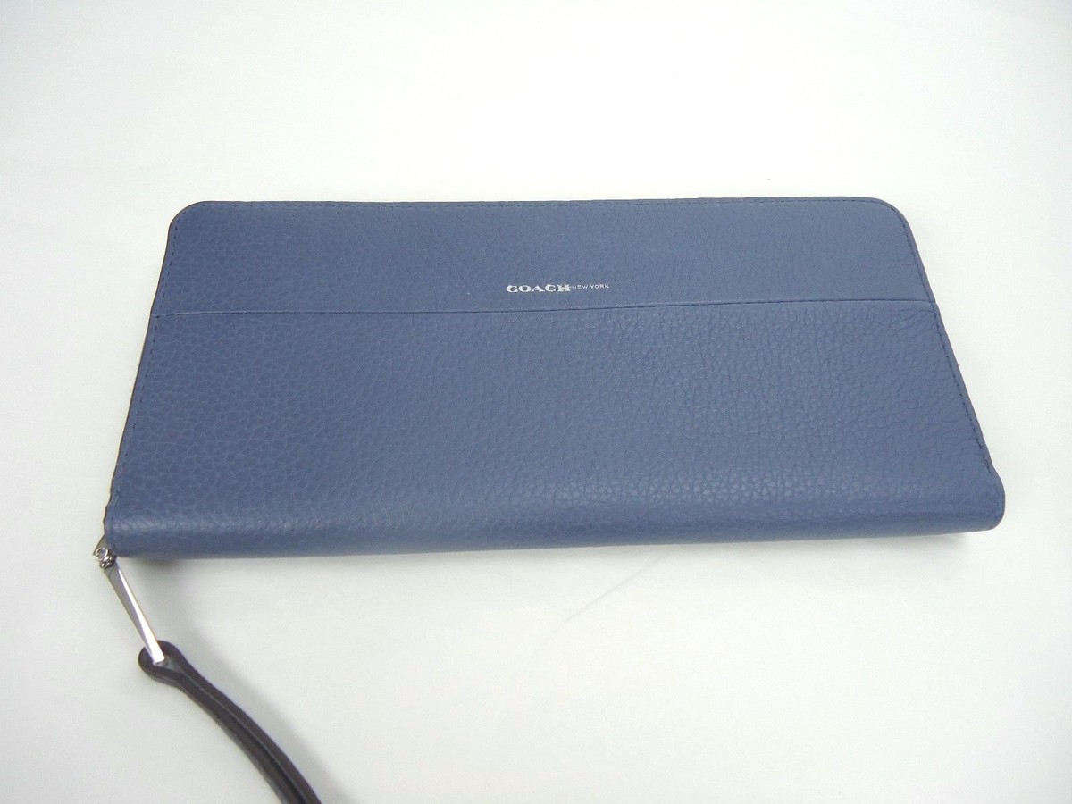 【隊長】ウォレット NWT COACH SLIM ACCORDION ZIP WALLET IN PEBBLED LEATHER WASHED