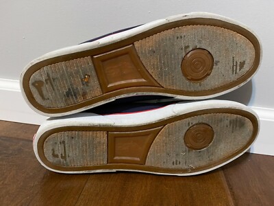 Polo Ralph Lauren Canvas Uppers Navy Blue Red Casual
