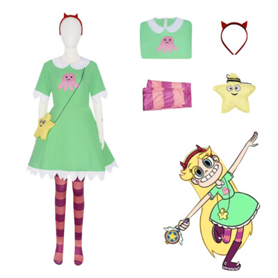 Cosplay Star vs The Forces of Evil Butterfly Kleider Halloween Maskerade Anzüge