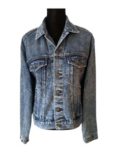 Expressões Jaqueta Jeans Vintage JEANS LAVADO A ÁCIDO Jaqueta Jeans-Feminina Grande | eBay