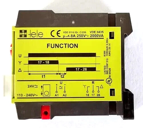 D6DS Tele Analogue Timer,Star-Delta Relay
