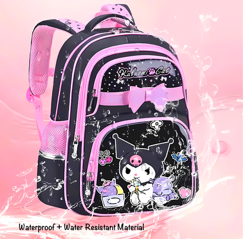 Kuromi Girls Backpack Sleek Bright Multifaceted Hello Kitty Premium School Bag - Picture 6 of 14