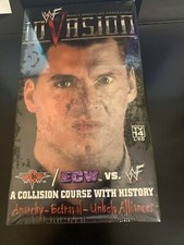 ORIGINAL VINTAGE WWF WWE 2001 INVASION PPV BRAND NEW SEALED VHS WRESTLING TAPE