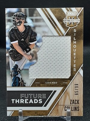 ZACK COLLINS 2017 ELITE EXTRA EDITION FUTURE THREADS JERSEY #65/99 WHITE SOX 