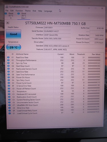 Samsung ST750LM022 HN-M750MBB/ ACE Hard Drive 750GB 2.5" HDD 2AR10001 S2U 2013 - Picture 6 of 7