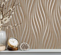 Eur5,63/Qm/ Tapete Marburg City Glow 34255 Betonoptik Wellen Terra Kupfer Silber