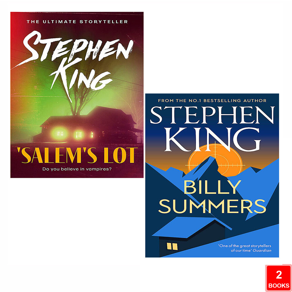 Stephen King 2 Books Collection Set Billy Summers, Salem's Lot Paperback