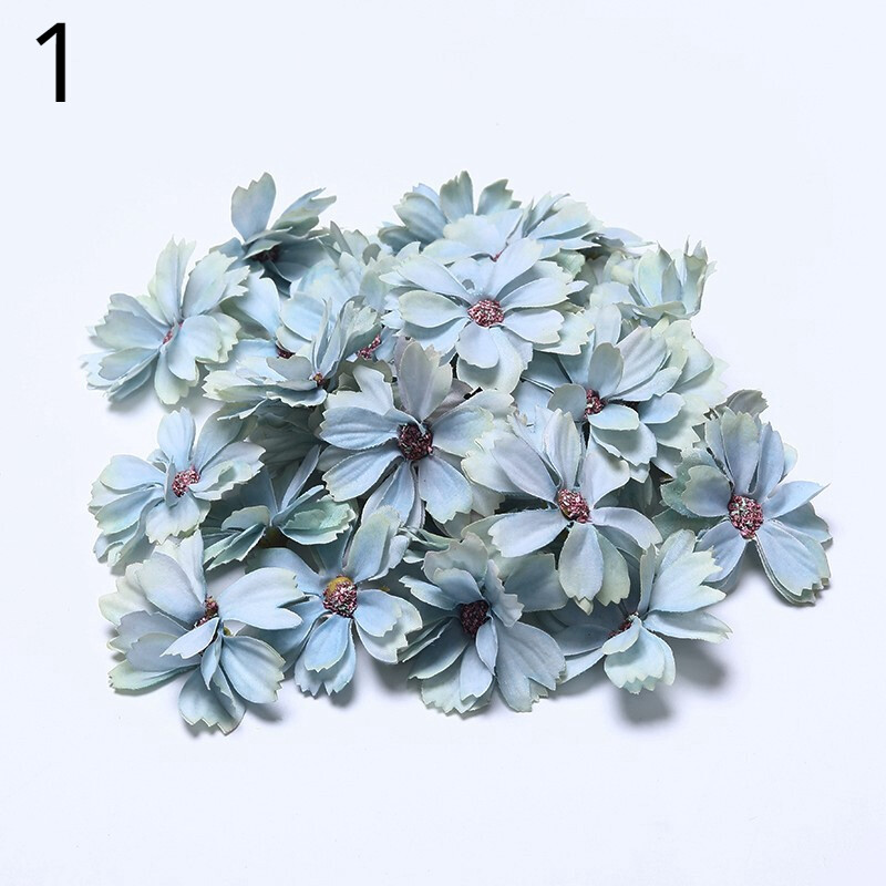 20pcs Simulation Flowers DIY Wreath Material Fake Silk flowers Accessory Decor