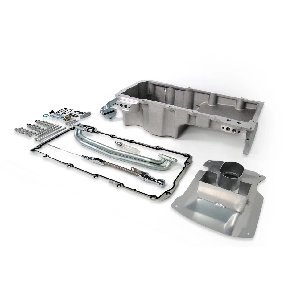 Front Wet Sump Retro Engine Oil Pan Kit 81076 For Chevy LS1 LS2 LS3 LSX 4.8-6.2L - Image 2 of 4