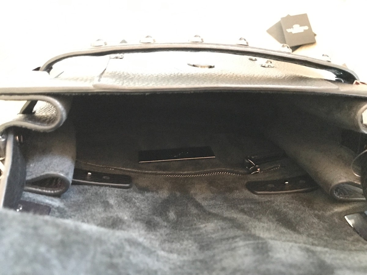 NWT Valentino My Rockstud Small Single Handbag in Black Noir