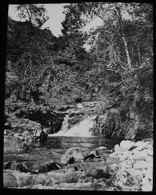 Magic Lantern Slide FALL ON THE WAY UP GOATFELL ISLE OF ARRAN DATED 1904 PHOTO