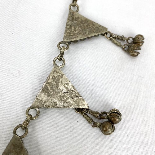 Splendida Collana Vintage Tibetana/Nepalese Perline Corallo Rosso - Foto 12 di 15