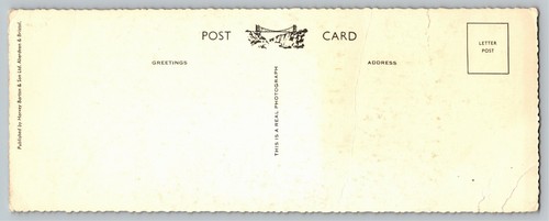 RPPC Panorama Foto Clifton Hängebrücke Bristol bei Nacht Postkarte 3,5x8 Zoll - Bild 3 von 3