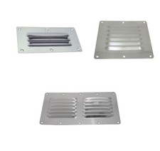 Edelstahl Kiemenblech / Lüftungsblech / Lüftungsgitter rechteckig (A4/AISI316 )