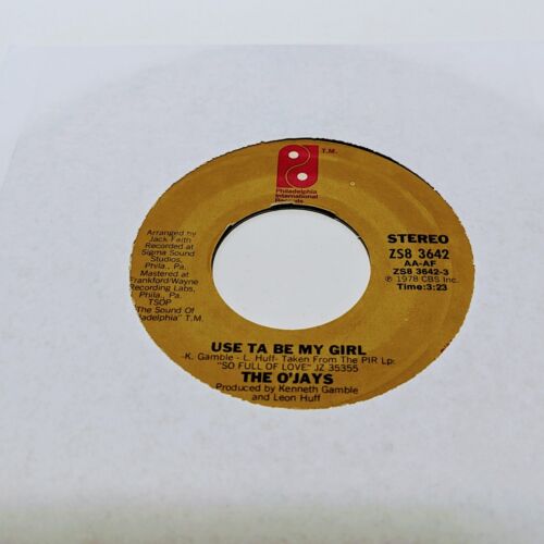 THE O'JAYS Use Ta Be My Girl / This Time Baby PHILADELPHIA 7" 45rpm 1978 SOUL M- - Picture 3 of 4
