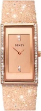 Seksy Watch 2922 Rocks Ladies Cream Swarovski Crystal Set Dial
