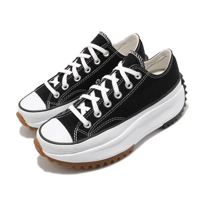 Converse Run Star Hike Low OX Black Gum Men Unisex Casual Platform Shoes 168816C