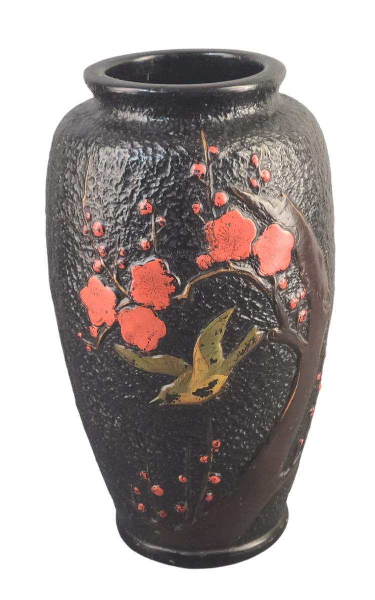 日本の伝統的な陶器花瓶 中型 陶瓷红色古董日本原创古董花瓶| eBay