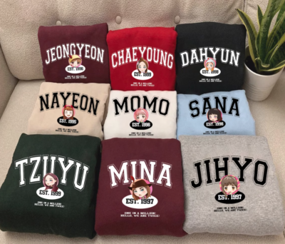 Cute Twice Members Chibi Sweatshirt, Twice Kpop Shirt, Gift for