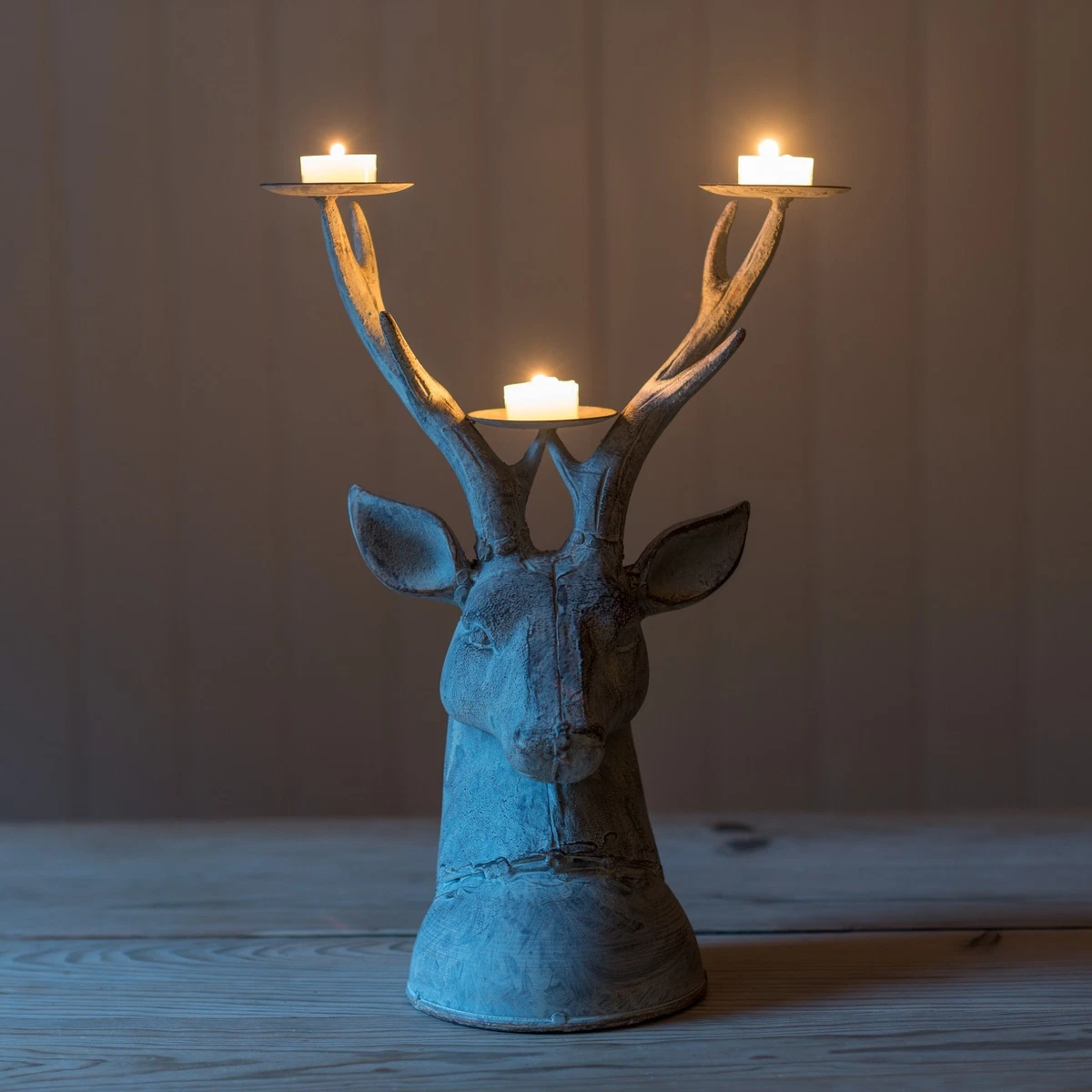 Stag tea light holder deals