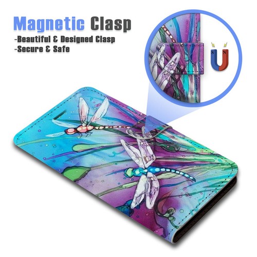 ( For Samsung A05s ) Wallet Flip Case Cover AJ23424 Blue Dragonfly - Picture 4 of 7