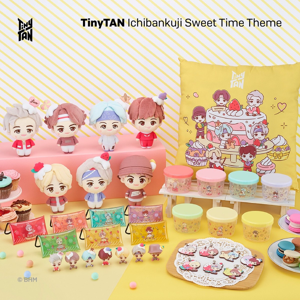 BTS TinyTAN Ichiban Kuji Sweet Time Theme Complete Lottery Set
