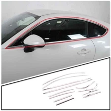 Steel Chrome Exterior Window Molding Trim Strip Decorate Kit For Subaru BRZ 2022