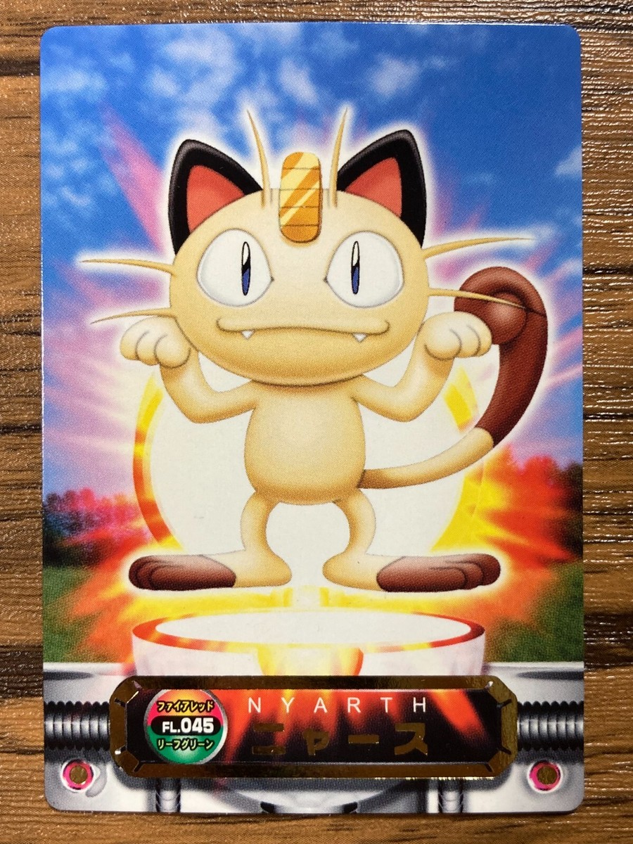 Pokemon Advanced Generation Zukan Card Meowth Bandai Pocket
