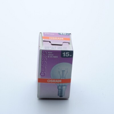 OSRAM CLAS P CL 15 E14 15W klar Glühbirne 11Stk.