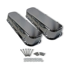 For Chevy Big Block 396 427 502 Chrome Finish Aluminum Tall Valve Covers No Hole