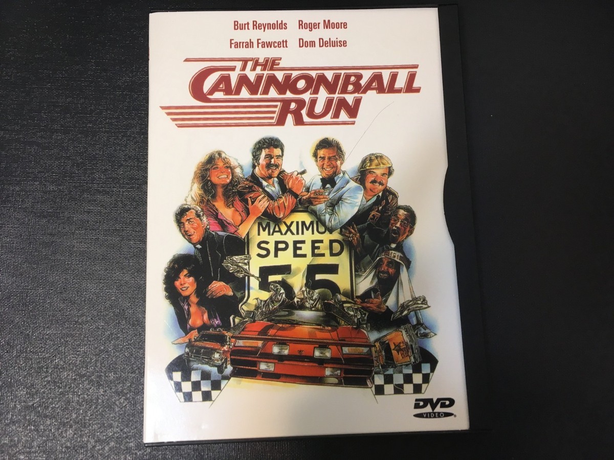 The Cannonball Run DVD Snapcase Burt Reynolds, Roger Moore, FREE