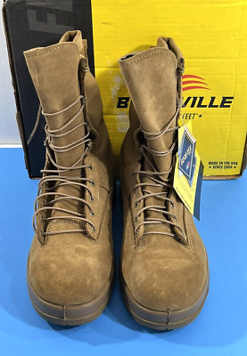 NIB BELLEVILLE MENS C790ST WATERPROOF STEEL TOE COYOTE ACU OCP FLIGHT BOOTS 13 W
