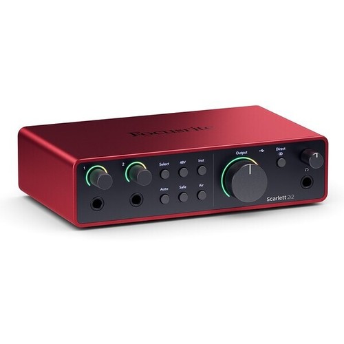 Focusrite Scarlett 2i2 Gen 4 2-in/2-out USB Audio Interface w/ Air Mode & Auto G - Picture 4 of 5
