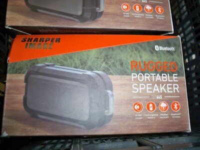 sharper image mini rugged wireless speaker