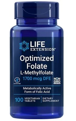 Life Extension Optimized Folate – 100 veg. Kapseln (42,62 EUR/100 g) - Bild 1 von 2
