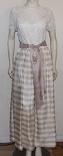 Jonathan Tait lace and stripe organza special event gown  10