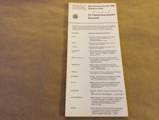 IBM Disk Operating System 360 Reference Card, Vintage Rare Early Computer Manual