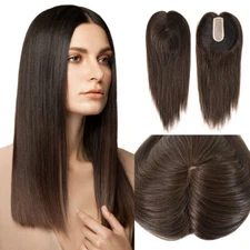 Luxury Topper for Women Human Hair Replacement Top Piece Cuticle Remy Hair Unit