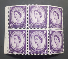 SB90 Wilding 3d Edward Booklet Pane U/M