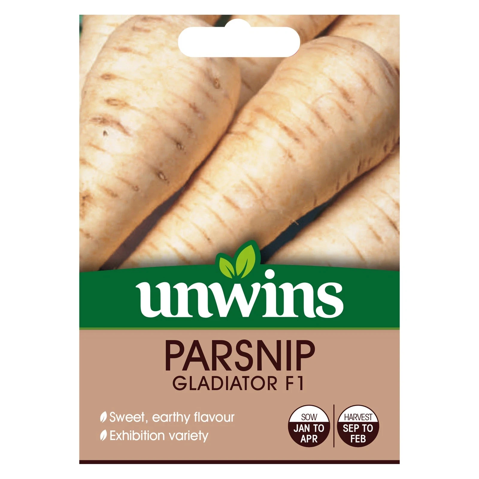 Unwins Seeds Parsnip Gladiator F1  Approx 400 Seeds