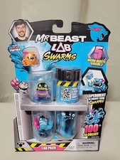 MR BEAST LAB SWARMS 5 Micro Beasts Lab Pack 1" Figures Orange Ships Free Today