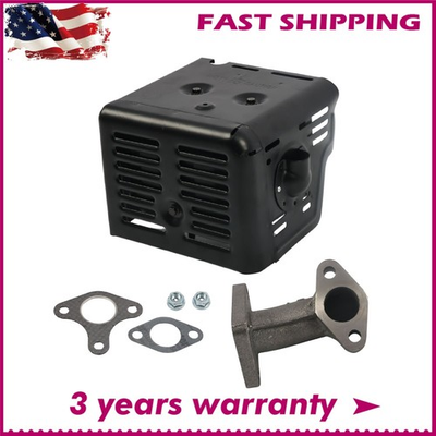 #ad Fit For Honda GX340 GX390 11HP amp; 13HP Muffler Exhaust With Manifold amp; Nuts $24.02